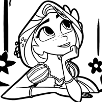 Rapunzels tangled adventure coloring pages