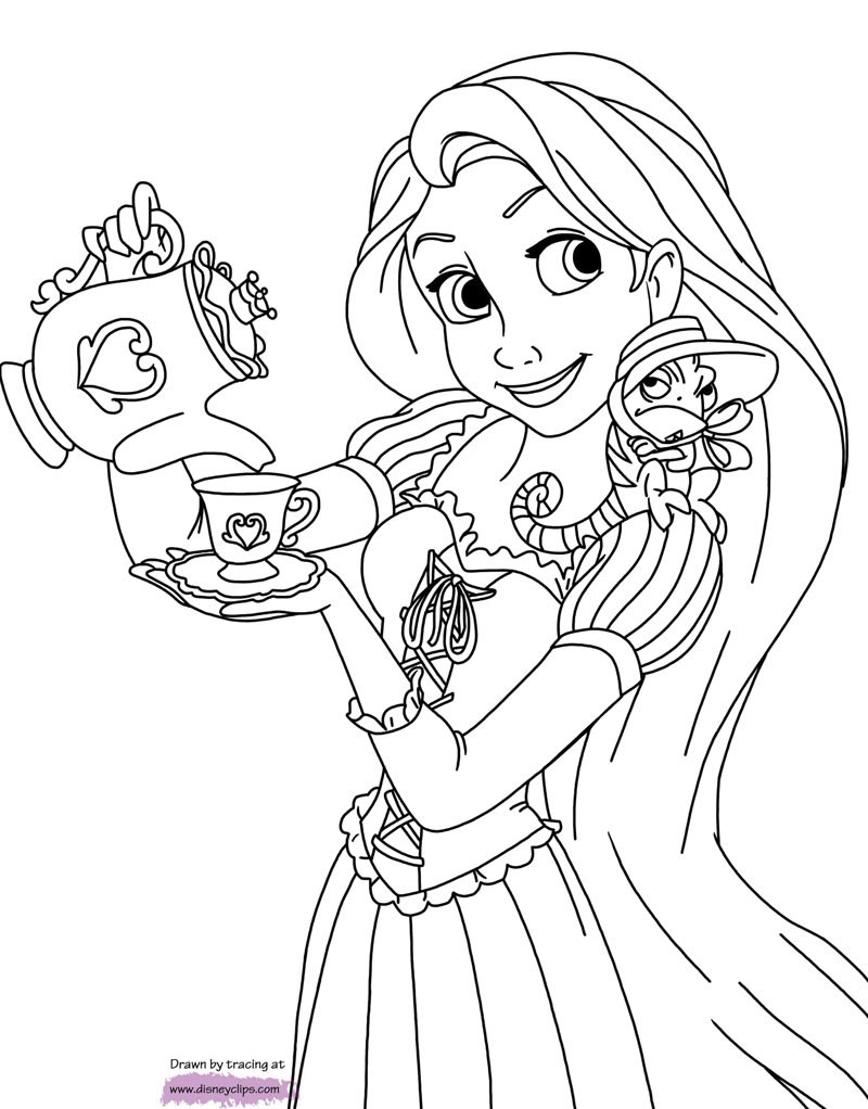 Tangled coloring pages