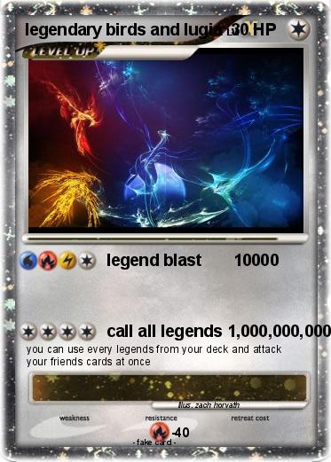 Pokemon legendary birds and lugia