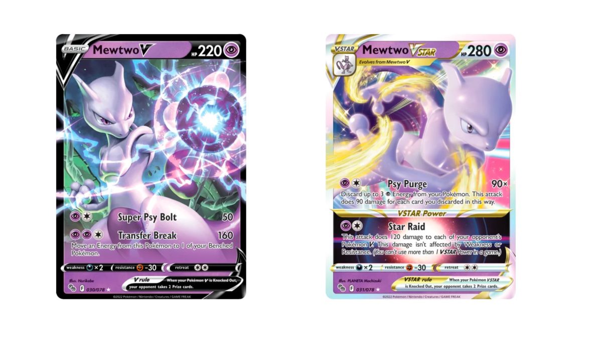 The cards of pokãmon tcg pokãmon go part mewtwo vstar