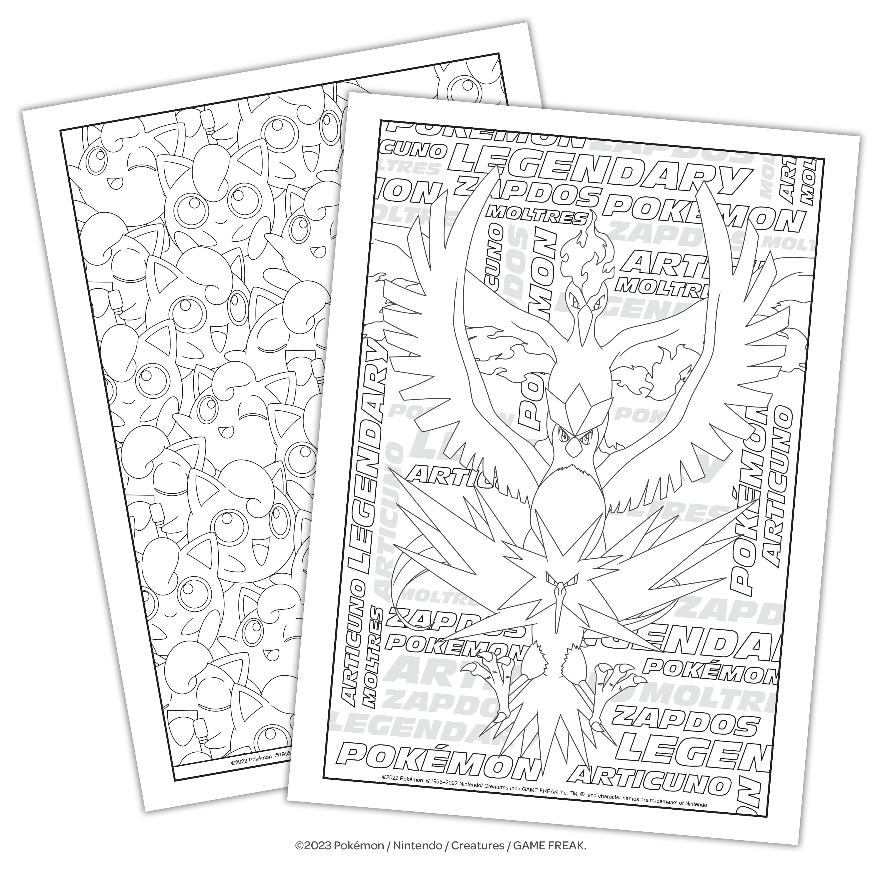 Pokemon page advanced coloring book paperback