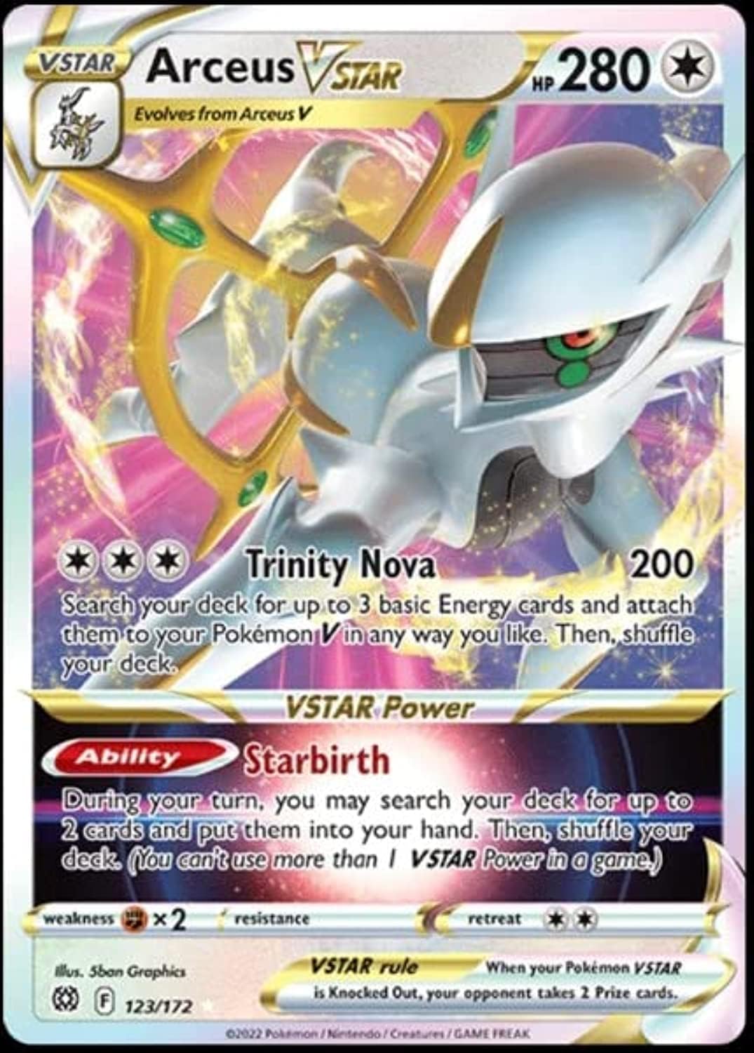 Arceus vstar brilliant stars