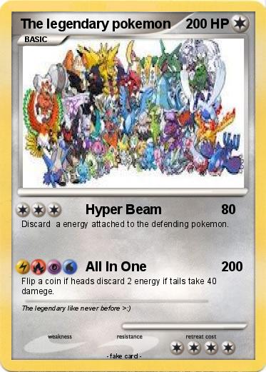 Pokemon the legendary pokemon