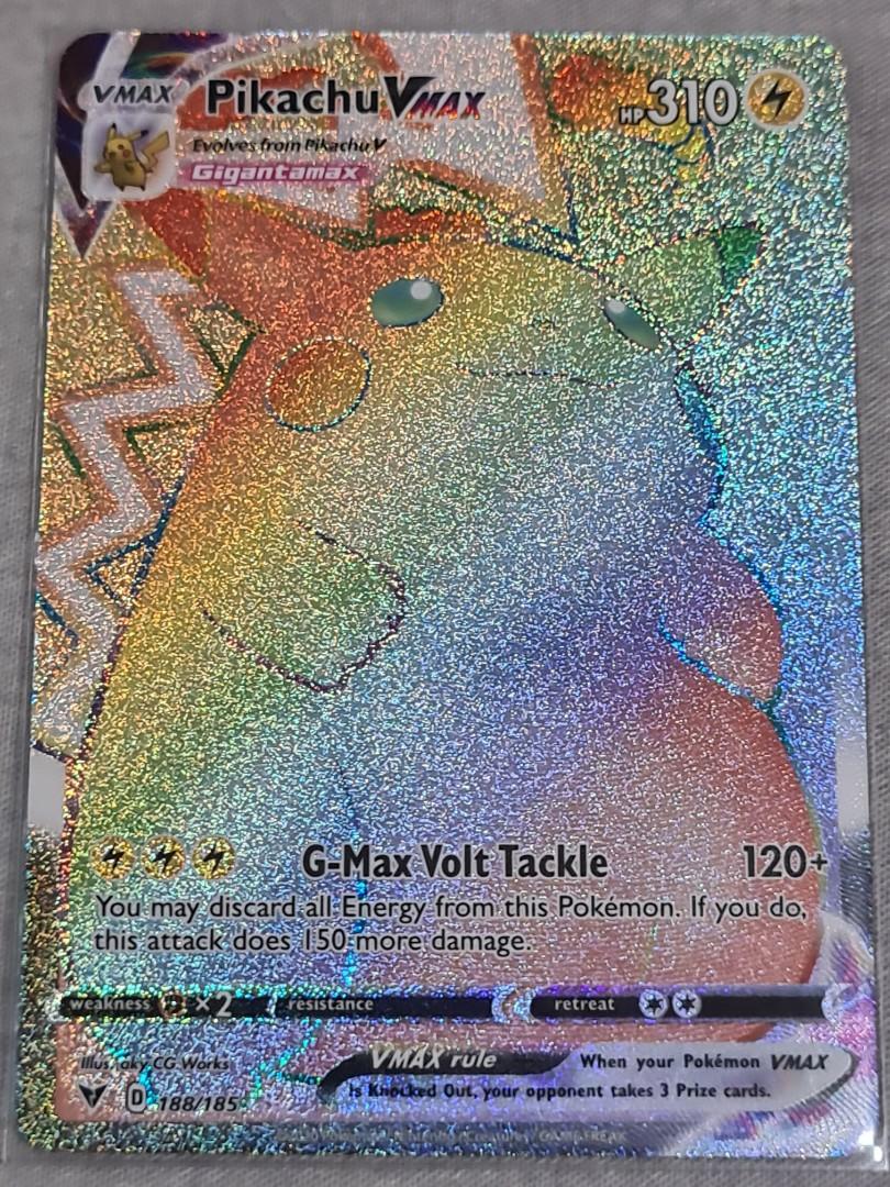 Pokemon tcg pikachu vmax secret rainbow rare card