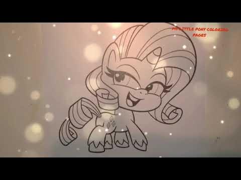 My little pony rarity color swap coloring book mlp coloring pages for kids