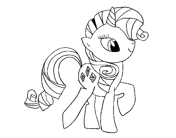 Rarity coloring page