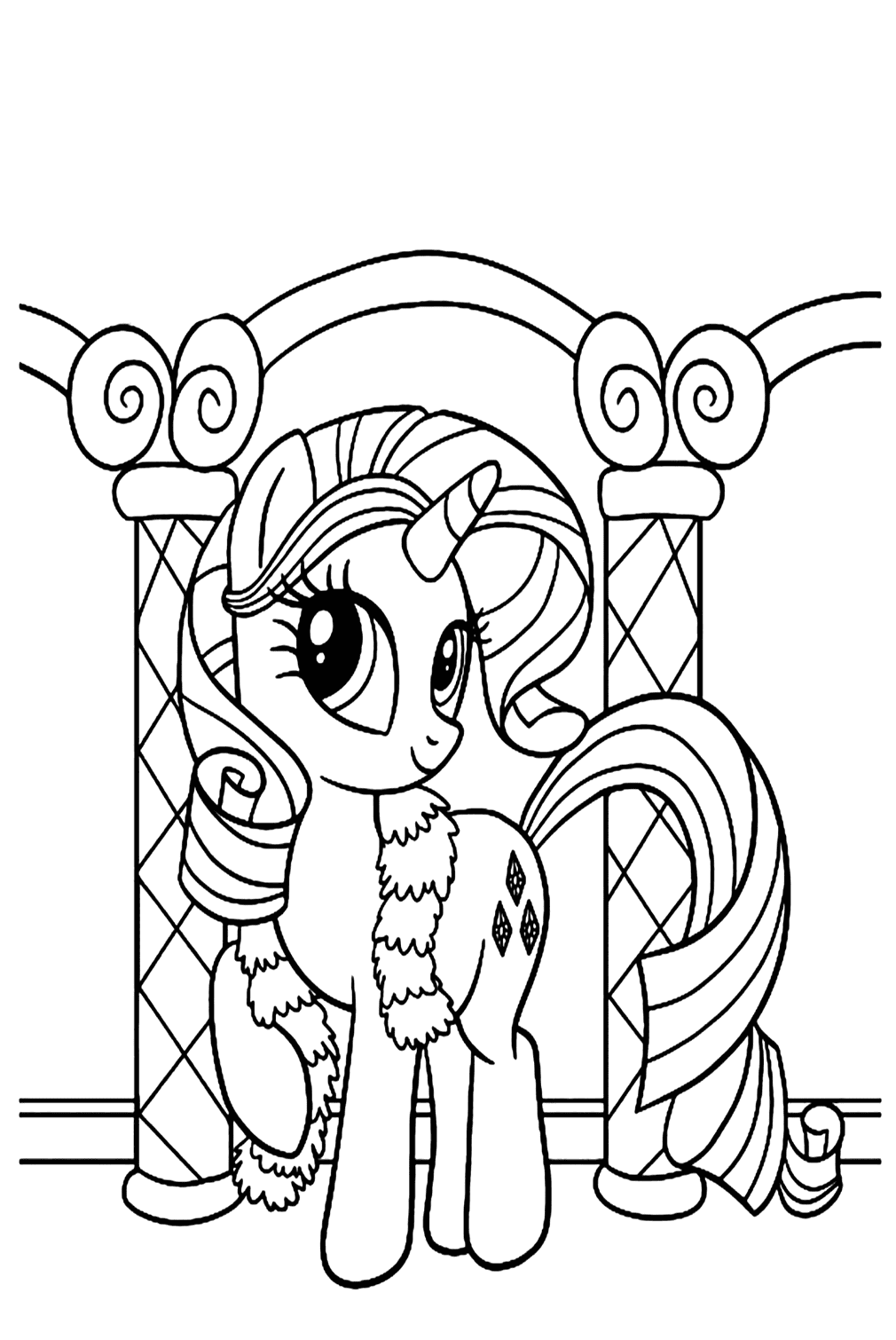 Rarity coloring pages