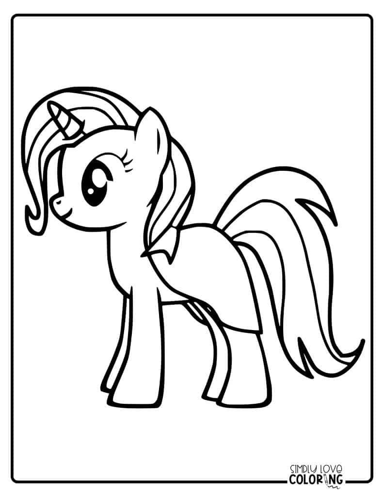 My little pony coloring pages free pdf printables