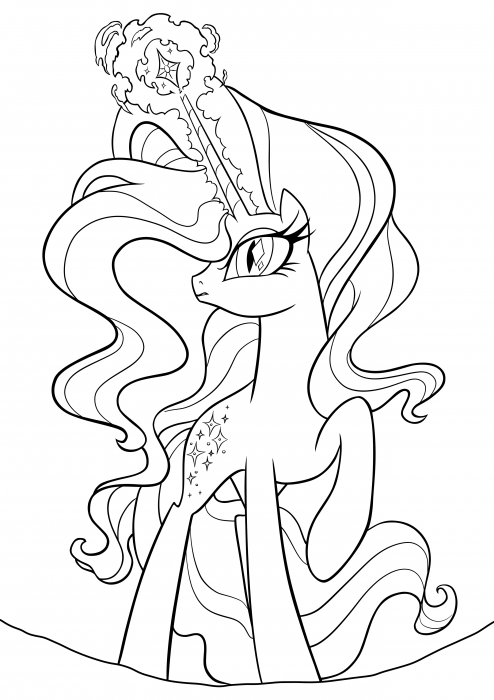 Nightmare rarity coloring pages my little pony friendship is magic coloring pages