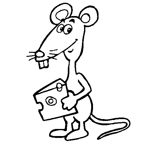 Rat coloring page