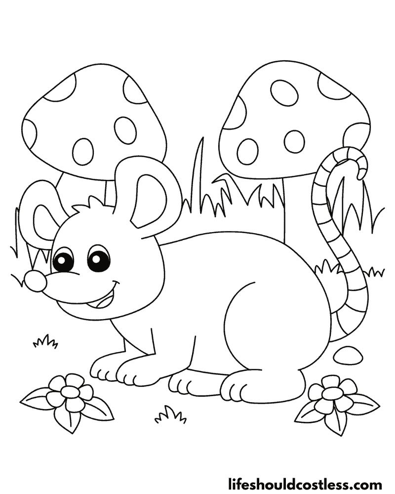 Rat coloring pages free printable pdf templates