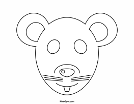 Printable rat mask