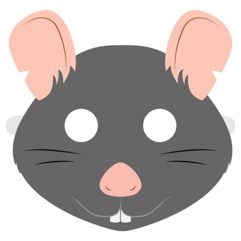 Rat mask template free printable papercraft templates