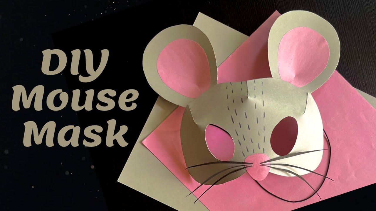 How to make a mouse mask diy ratmouse mask with paper