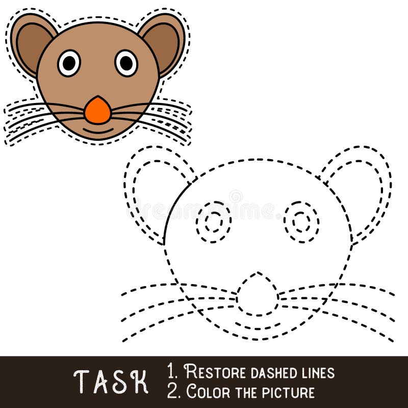 Vector mouse coloring page face stock illustrations â vector mouse coloring page face stock illustrations vectors clipart