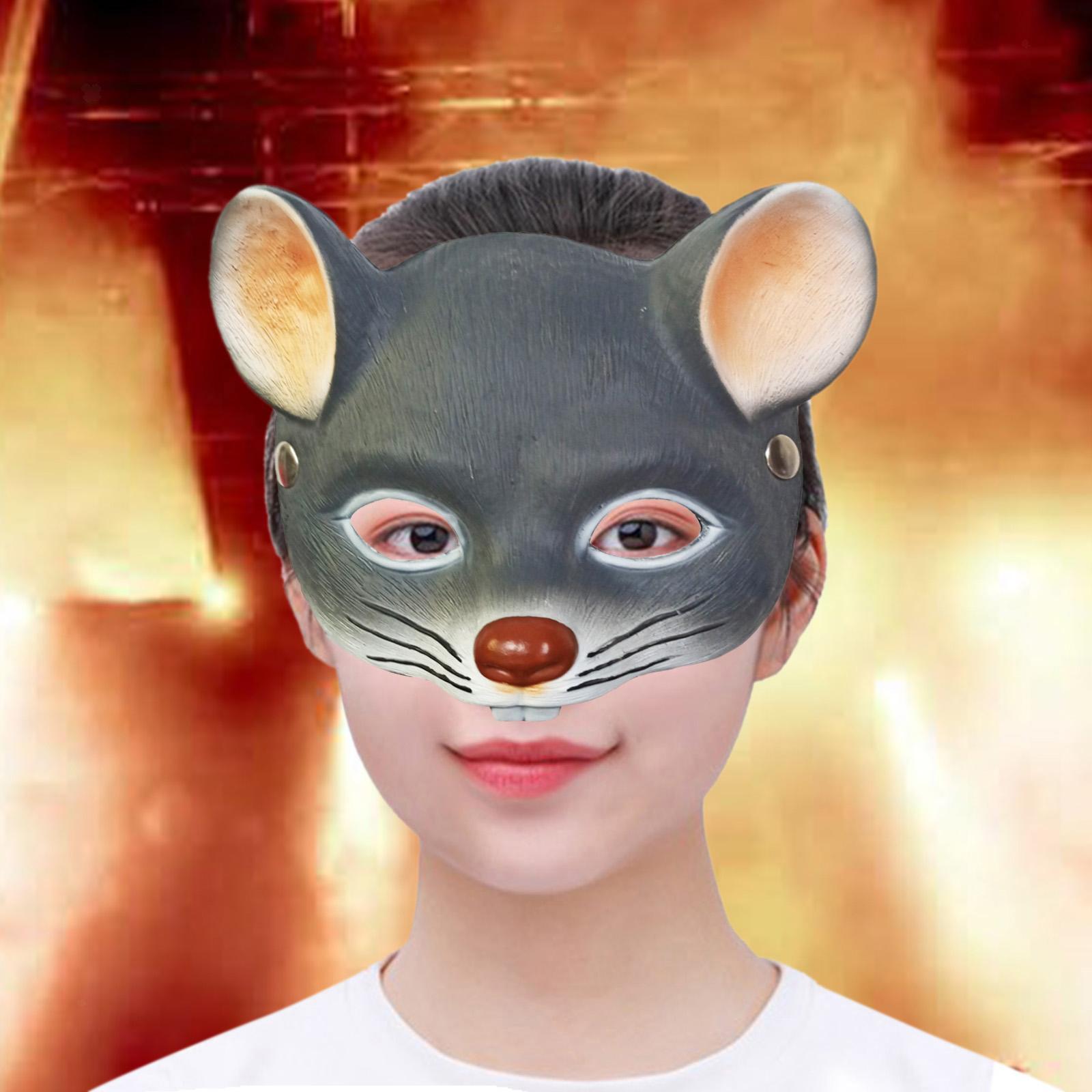 D half face stume splay animal rat animal for carnival