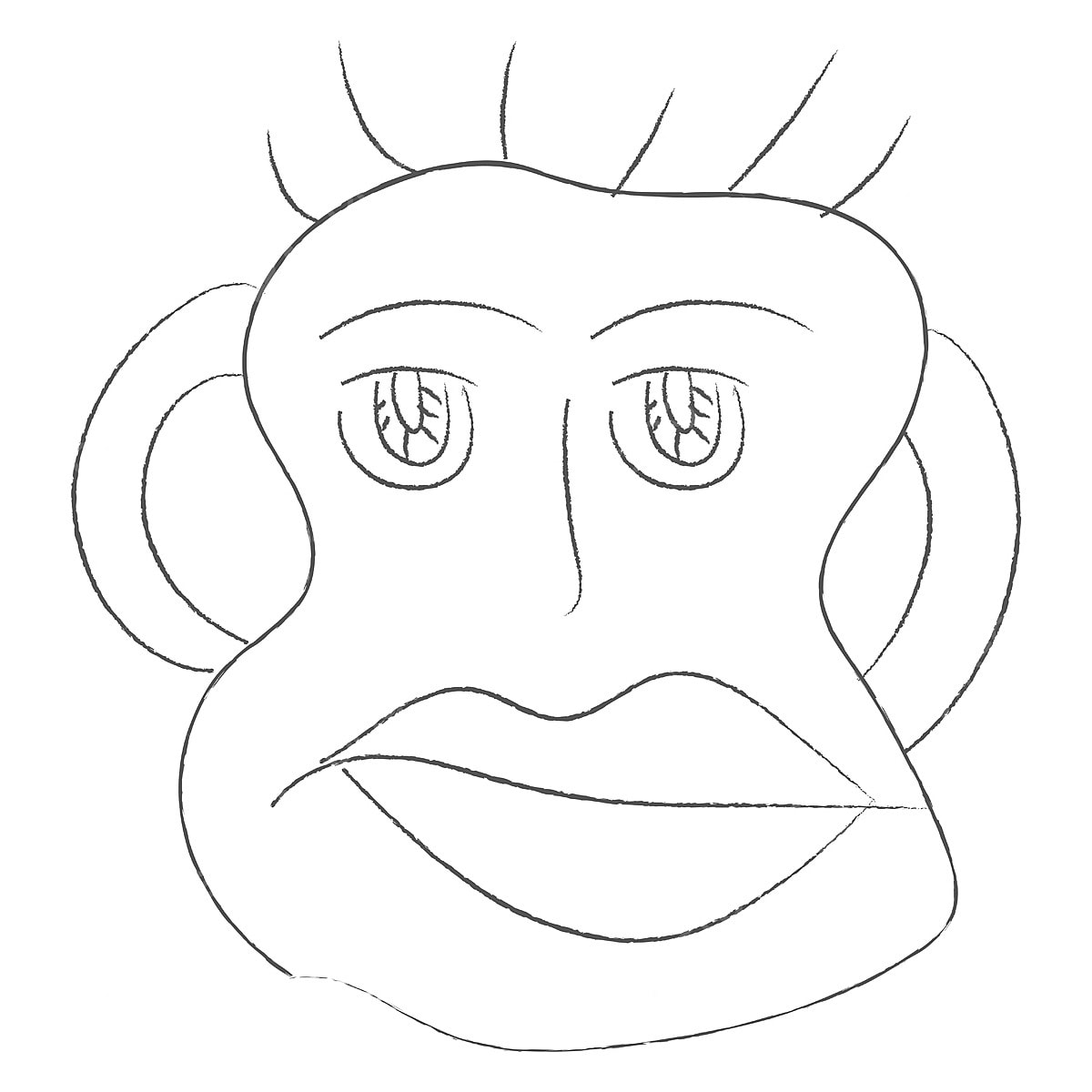 A doodle of a monkey vector or color illustration monkey drawing rat drawing key drawing png and vector with transparent background for free download