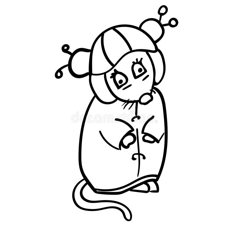 Cute cartoon rat coloring page stock illustrations â cute cartoon rat coloring page stock illustrations vectors clipart
