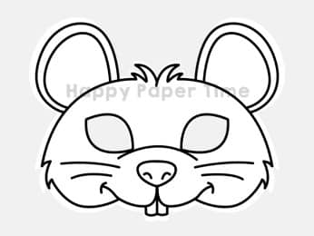 Mouse mask printable paper template