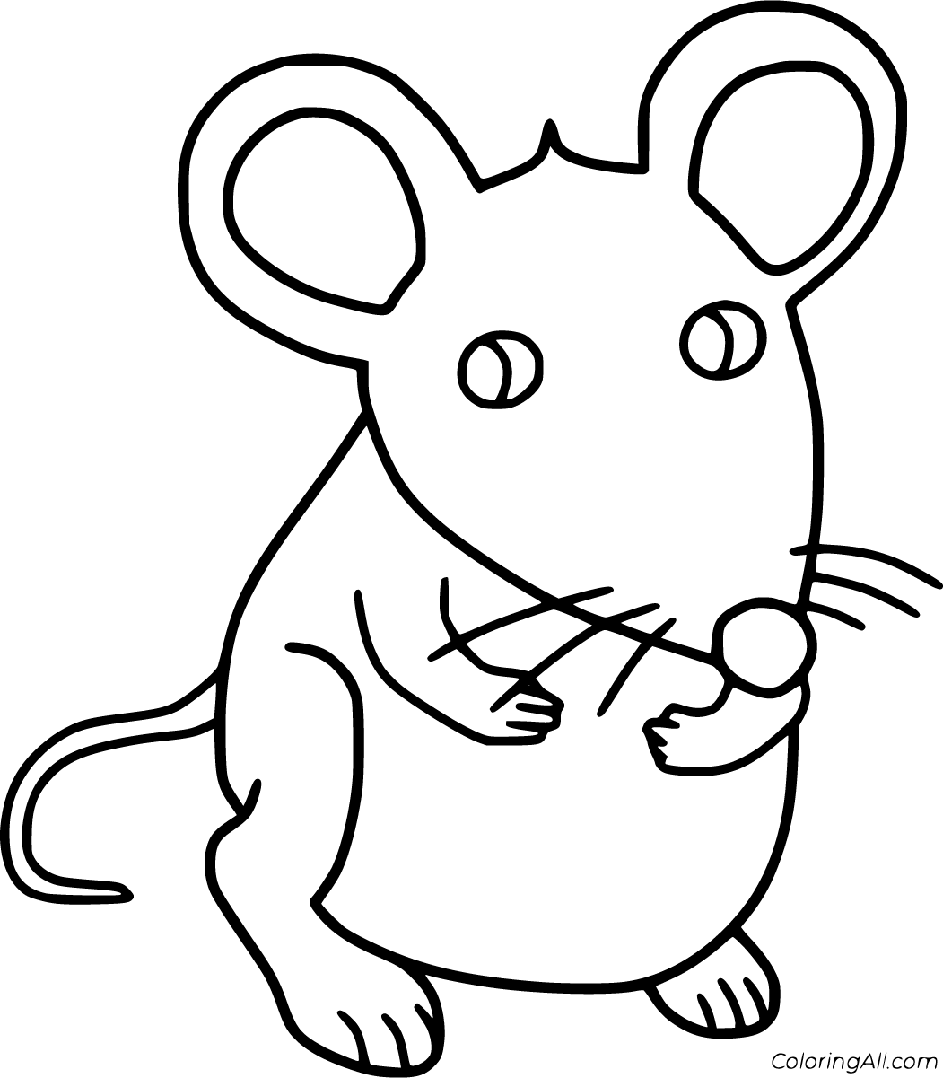 Mouse coloring pages