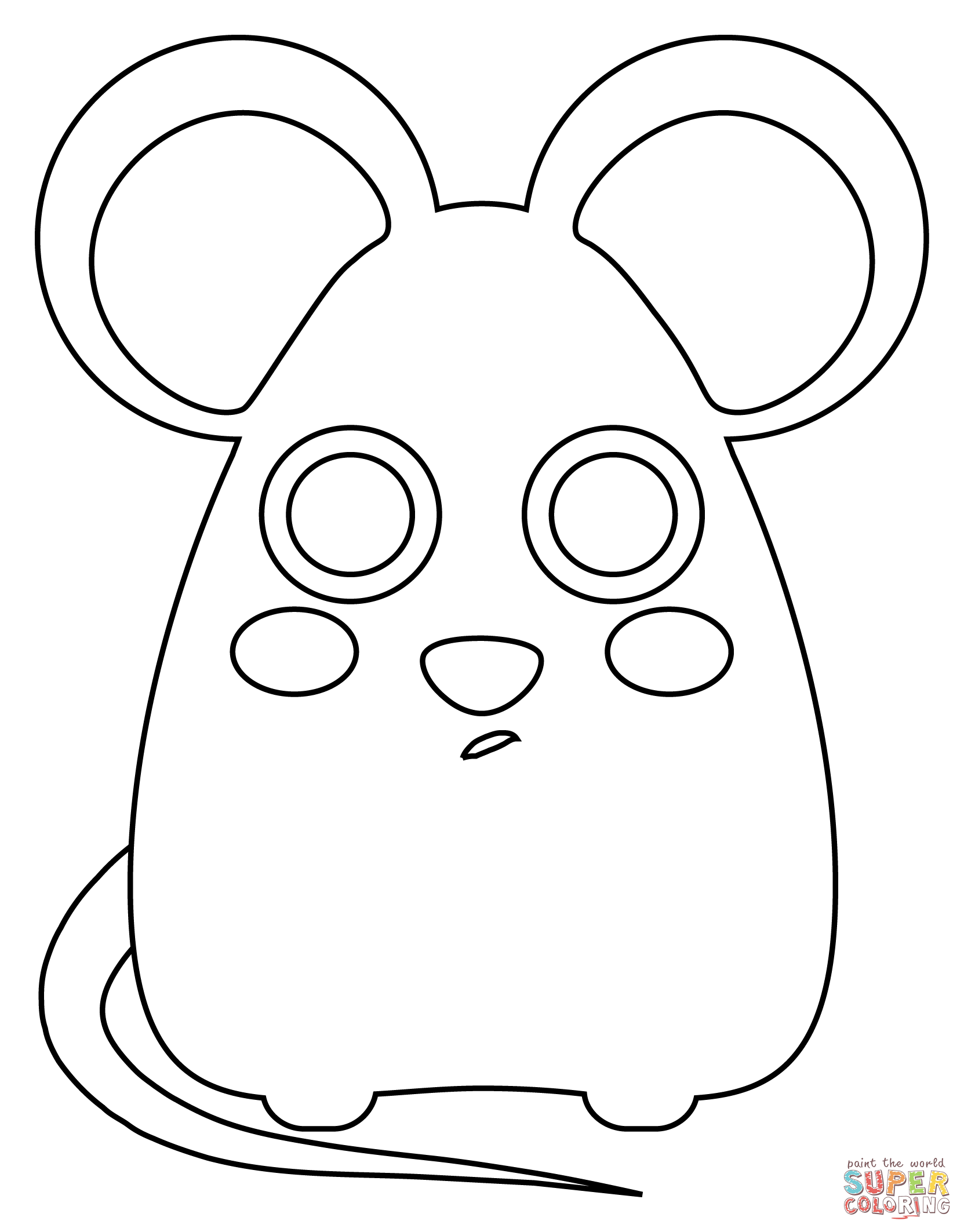Rat coloring page free printable coloring pages