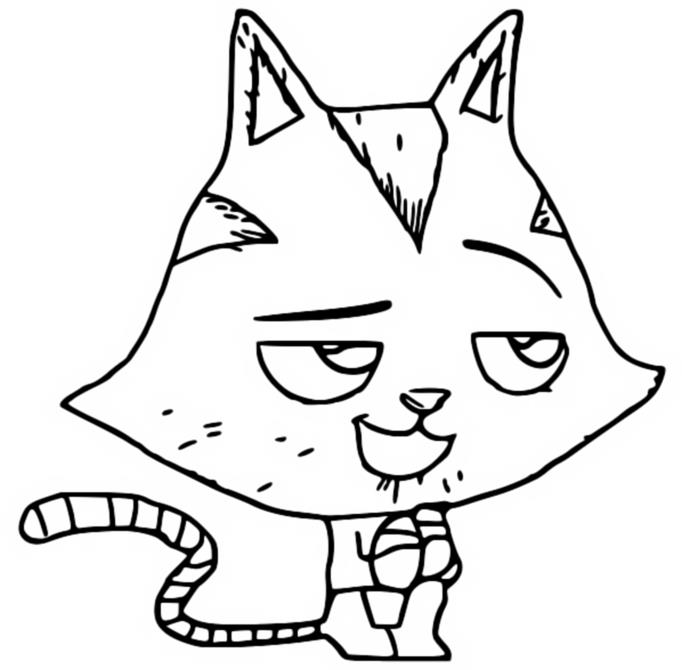 Coloring page gabbys dollhouse catrat