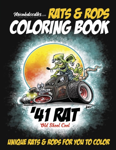 Micahdoodles rats rods coloring book