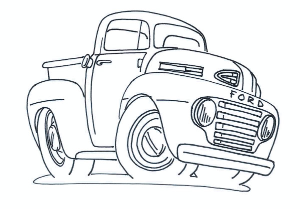 Images of hot rod coloring pages