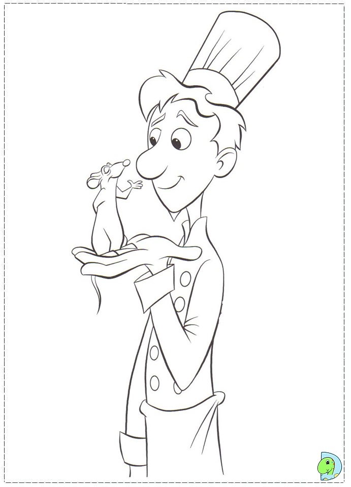 Ratatouille coloring page