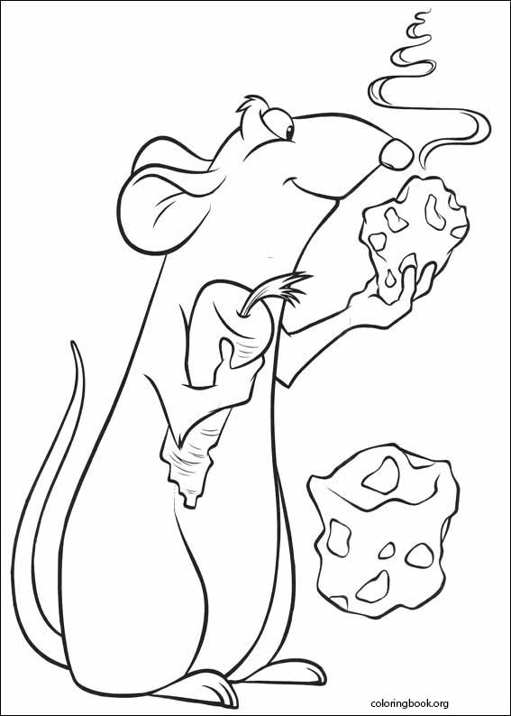 Ratatouille coloring page
