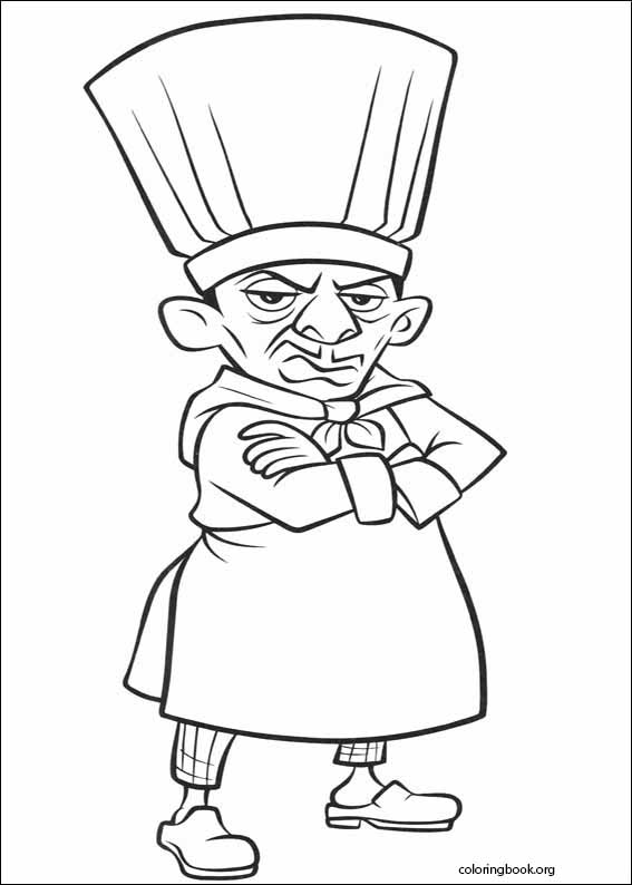 Ratatouille coloring page