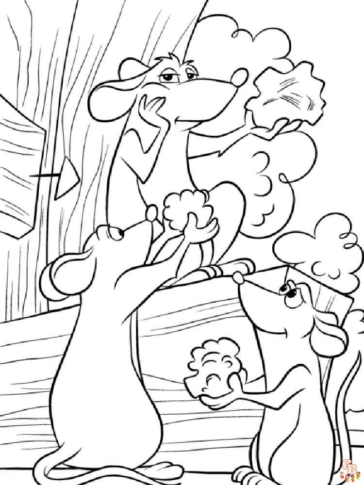 Ratatouille coloring pages for kids