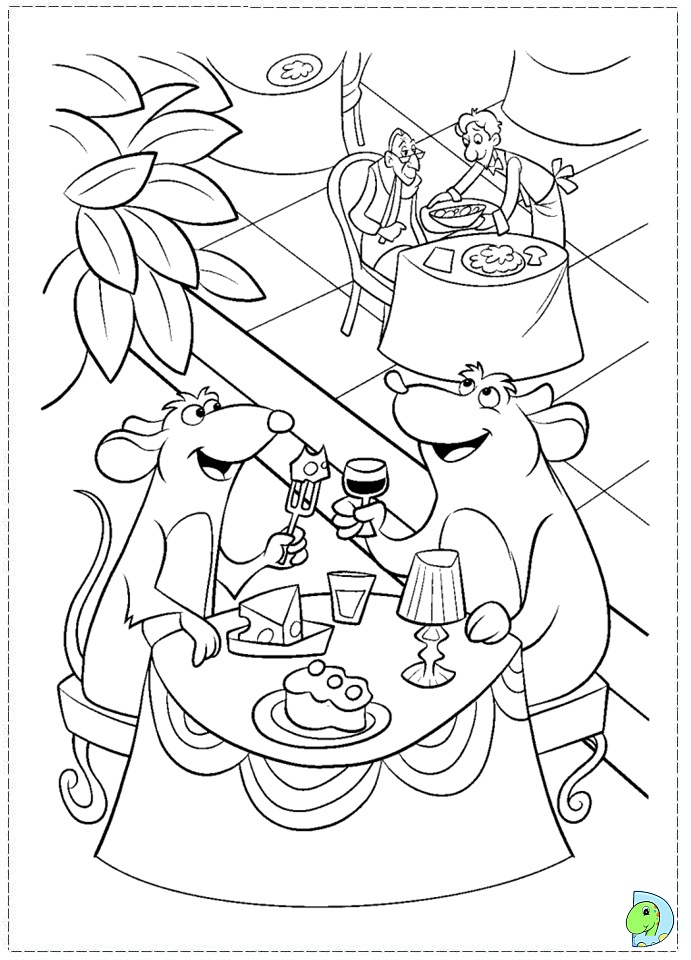 Ratatouille coloring page