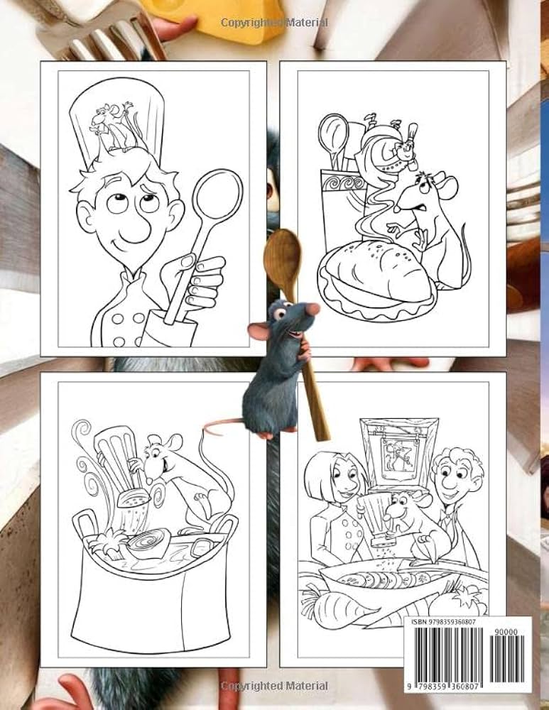 Ratatáuálle coloring book a collection of amazing pictures can help you relax boost your mood and have more fun for kids by ellyn hamer