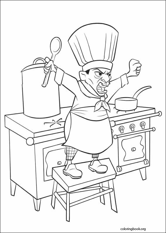 Ratatouille coloring page