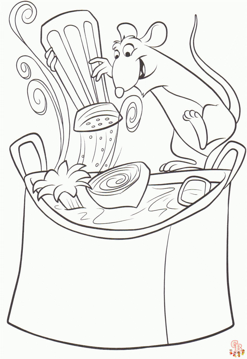 Ratatouille coloring pages for kids