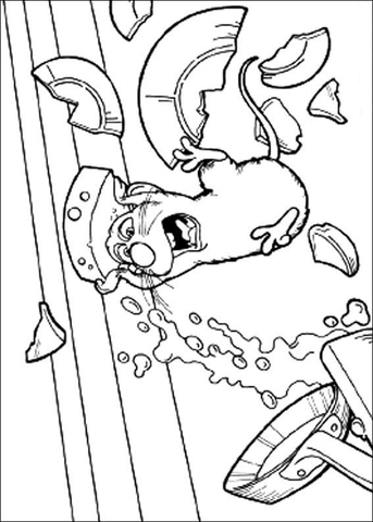 Remy with cheese coloring page free printable coloring pages