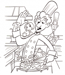 Printable ratatouille coloring pages