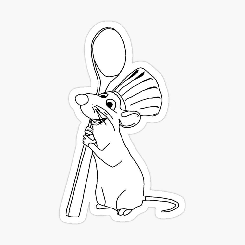Remy the ratatouille art board print for sale by lindas lineas