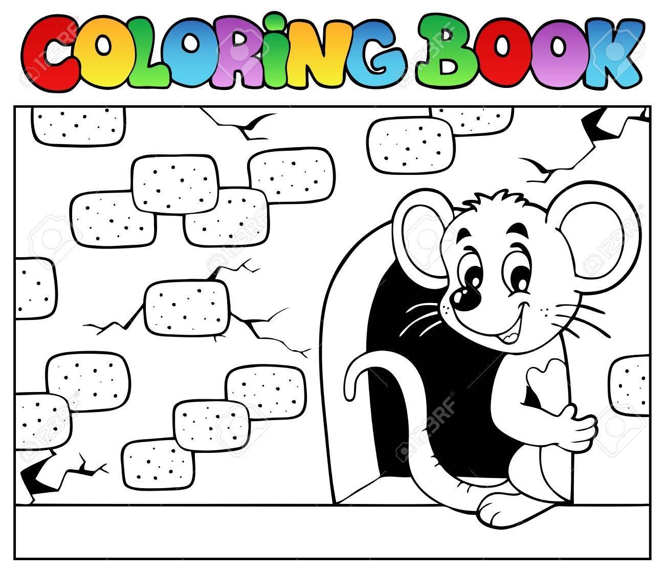 Coloring book with mouse