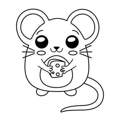 Funny animals babe coloring page o dibujar un raton animales animados para colorear gatito para colorear