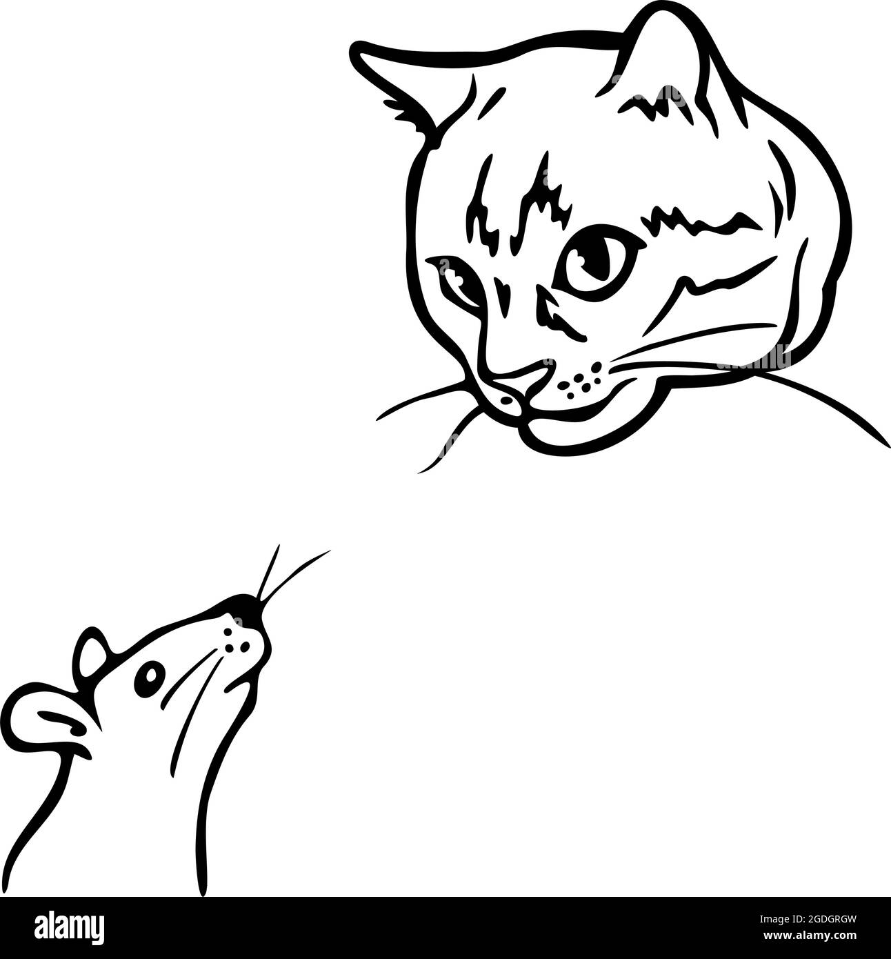 Funny mouse portrait hi