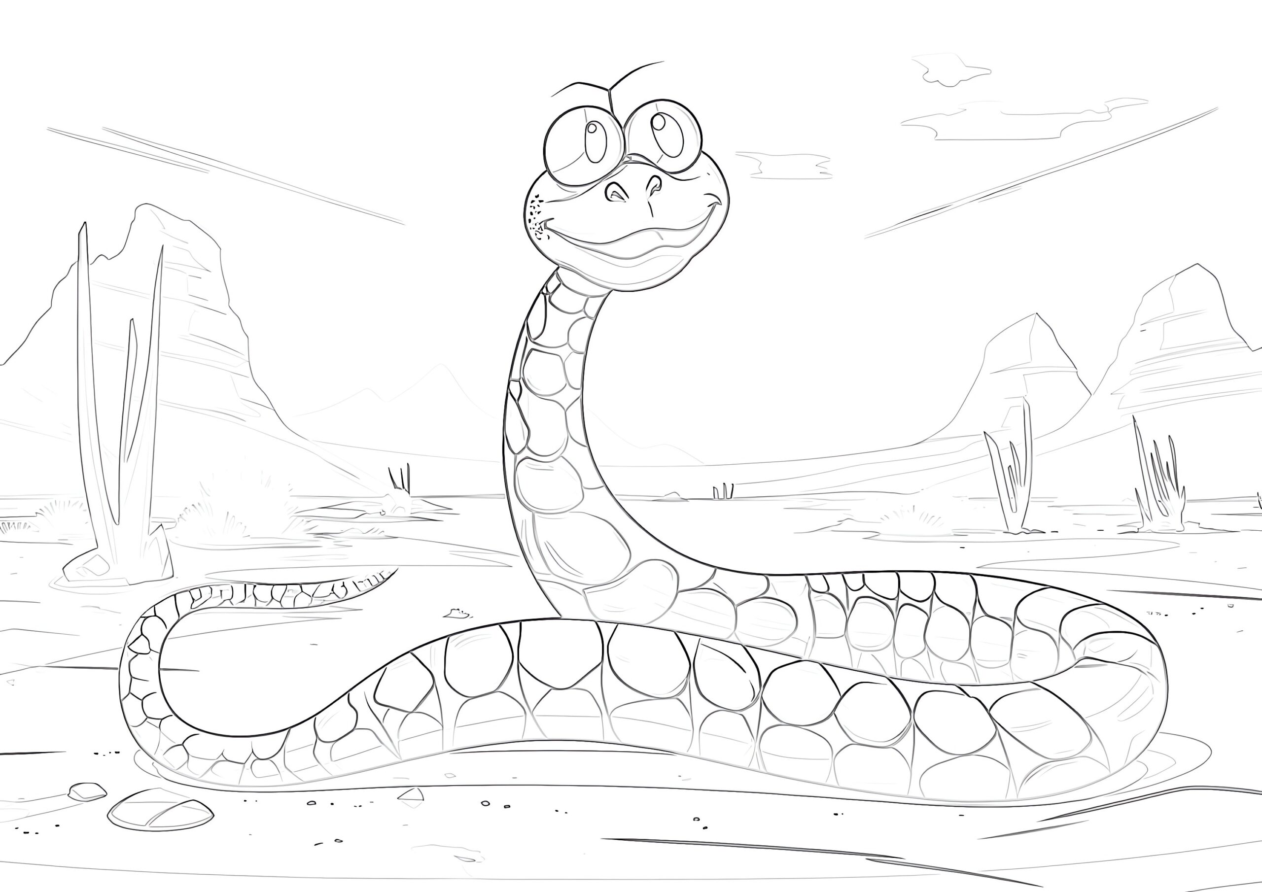 Free rattlesnake coloring page coloring page mimi panda