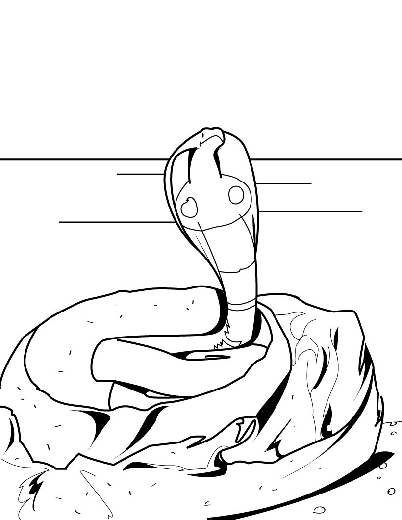 Free printable snake coloring pages for kids
