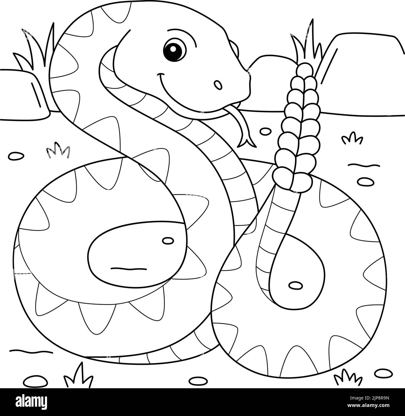 Rattlesnake cut out stock images pictures