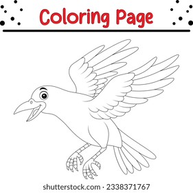 Hundred crow coloring page royalty