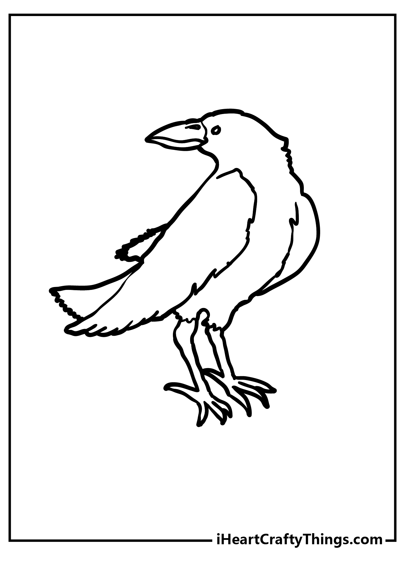 Raven coloring pages free printables