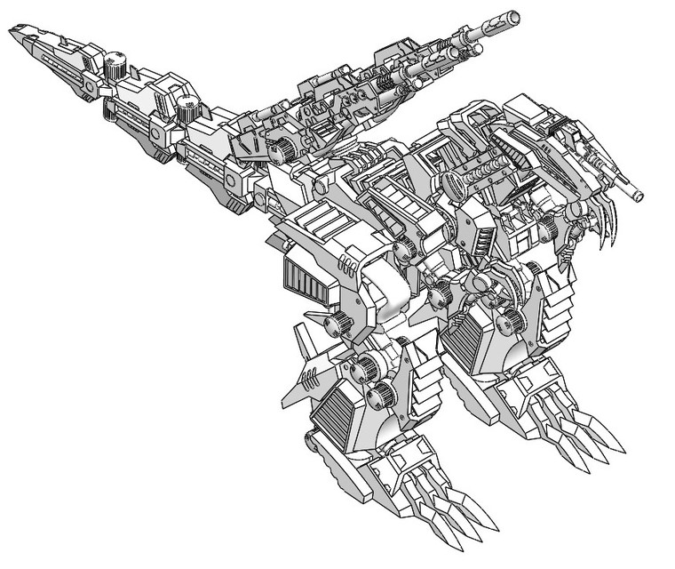 Geno saurer ez raven custom d cad model library