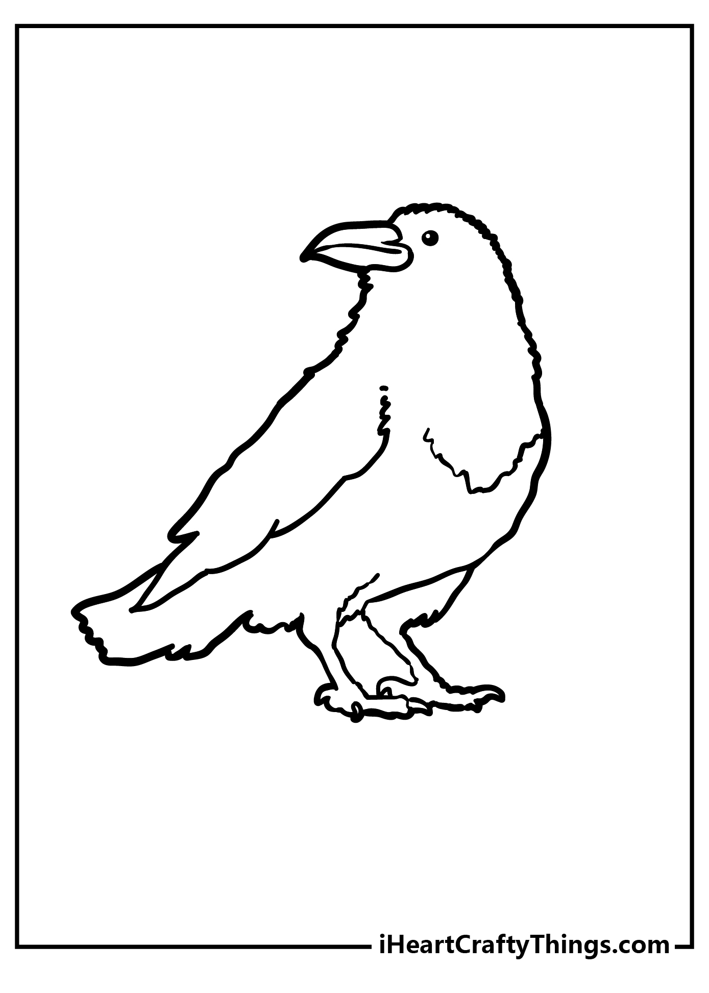 Raven coloring pages free printables