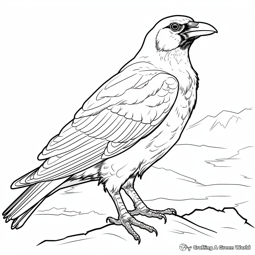 Ravens coloring pages